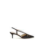 Francesco Russo – Suede Décolleté Slingback Pumps