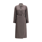 Fendi - Brown Silk Casual Dress
