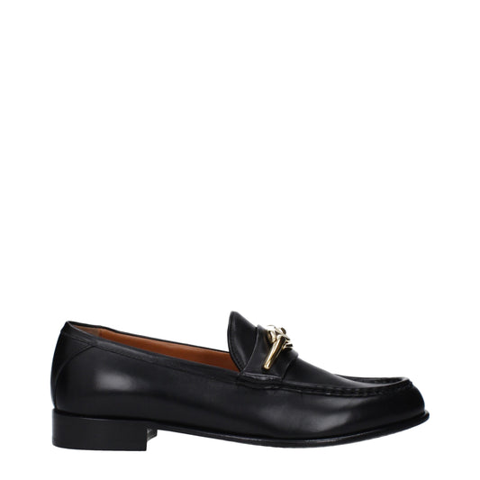 Valentino Garavani – Black Leather Slip-On Loafers