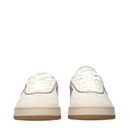 Fendi – White Leather Low-Top Sneakers