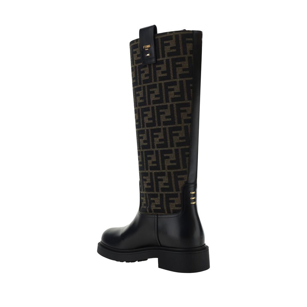 Fendi – FF Jacquard Boots