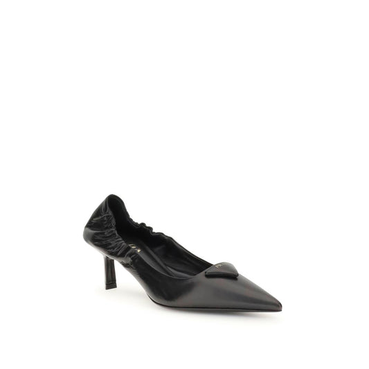 Prada – Leather Logo Pumps