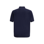 Prada - Blue Fleece Wool Polo Shirt