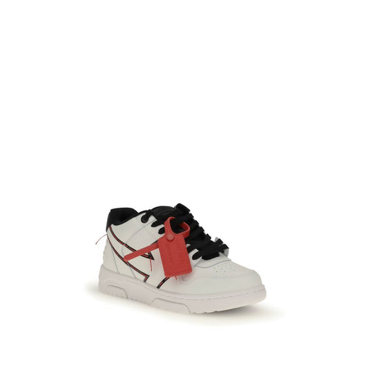 Off-White – Stitched Arrow Leather Sneakers