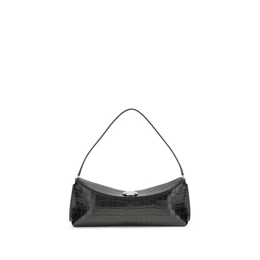 Jacquemus – Black Croc-Effect Leather Shoulder Bag
