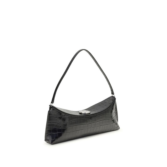 Jacquemus – Black Croc-Effect Leather Shoulder Bag
