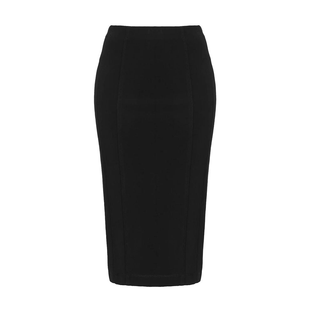PINKO - Black Viscose Skirt