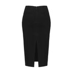 PINKO - Black Viscose Skirt