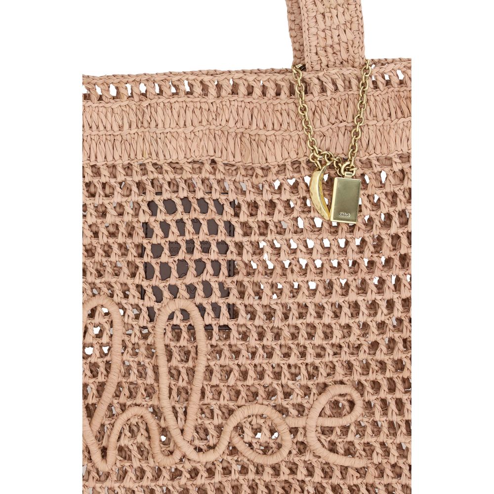 Chloé – Summer Banana Raffia Tote Bag