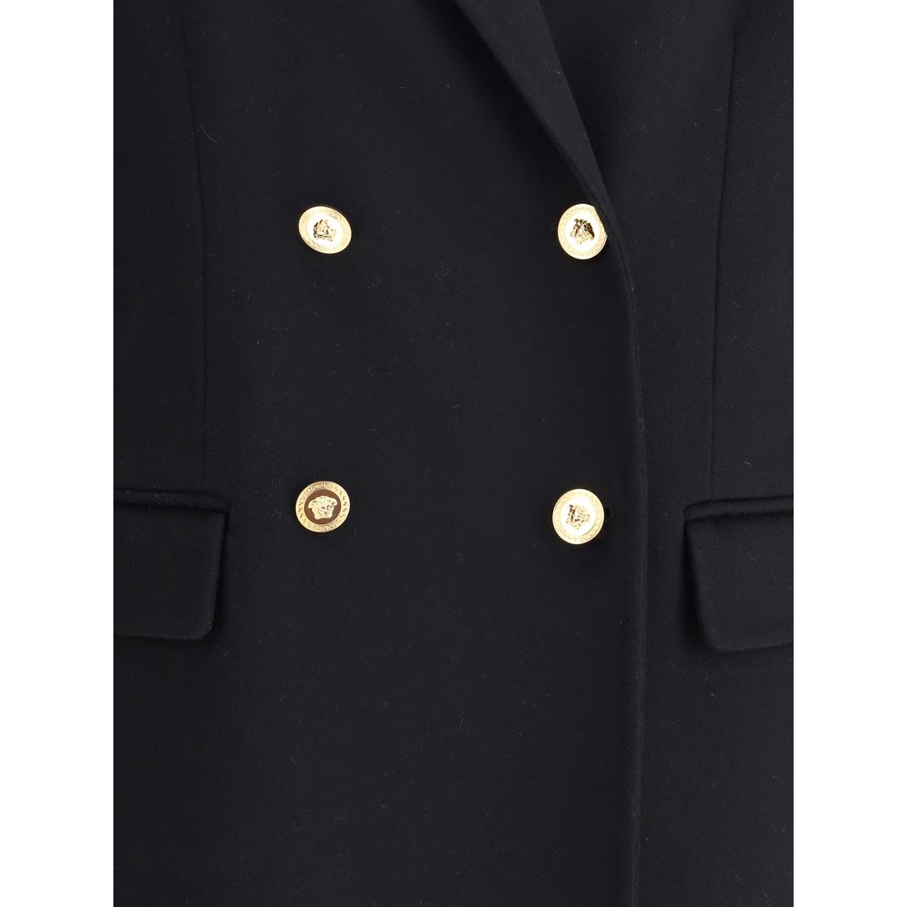 Versace - Black Cashmere Coat