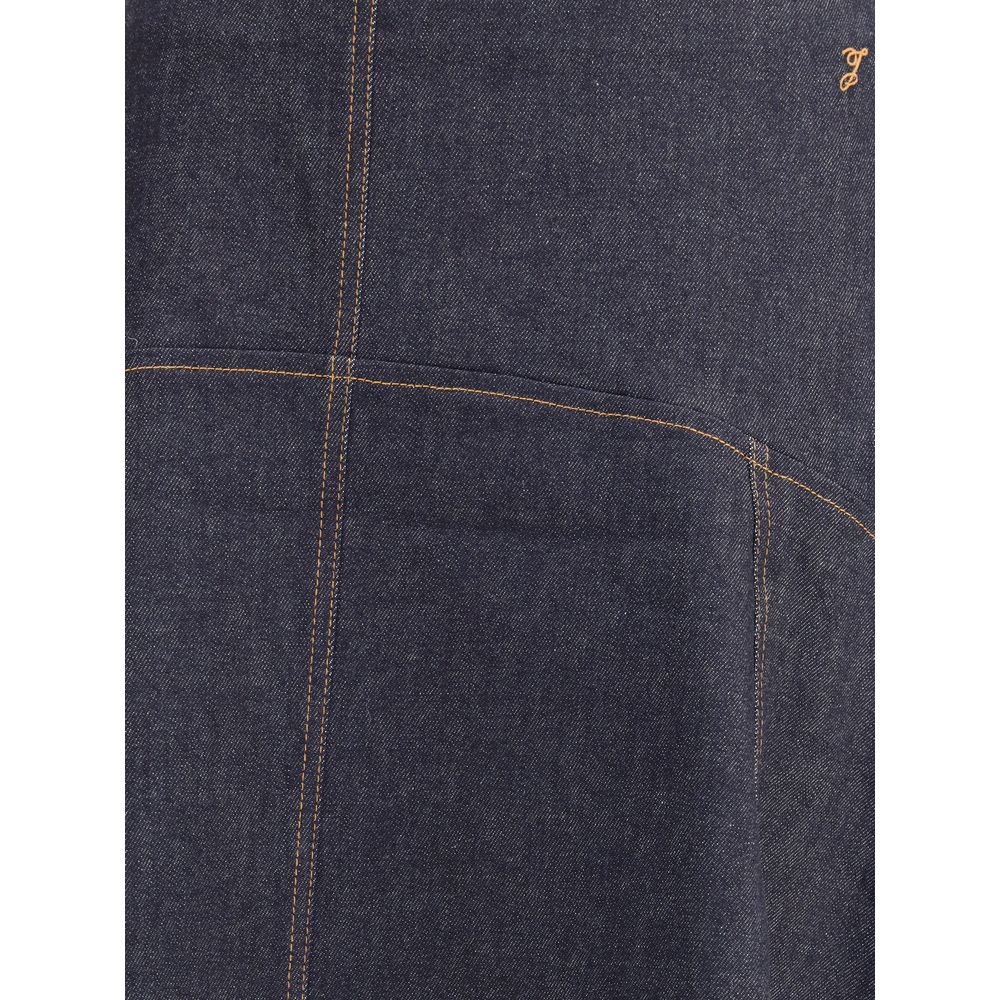 Jacquemus - Blue Cotton Midi Skirt