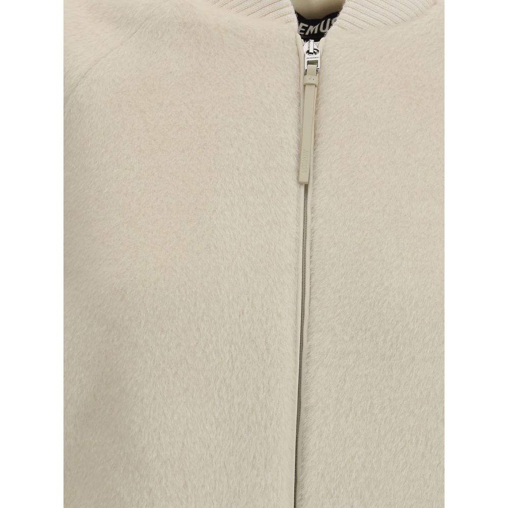 Jacquemus - White Wool Bomber