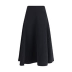Jacquemus - Black Cotton Midi Skirt