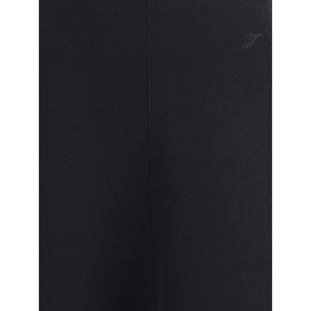 Jacquemus - Black Cotton Midi Skirt