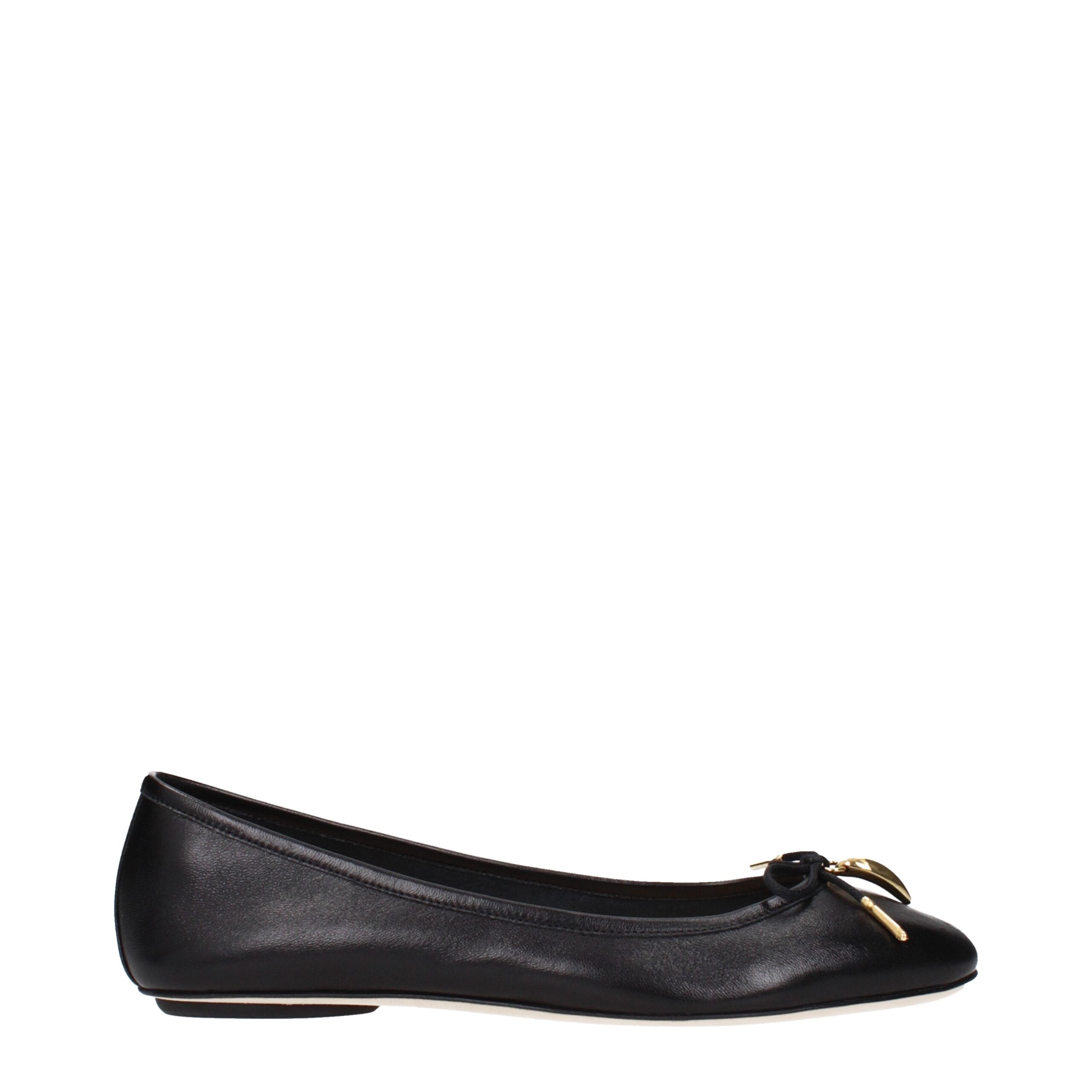 Chloé – Black Leather Ballet Flats