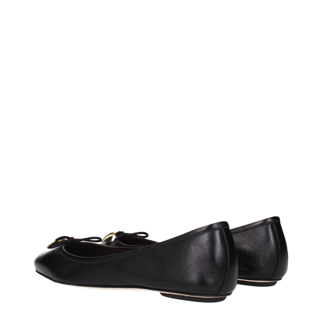 Chloé – Black Leather Ballet Flats