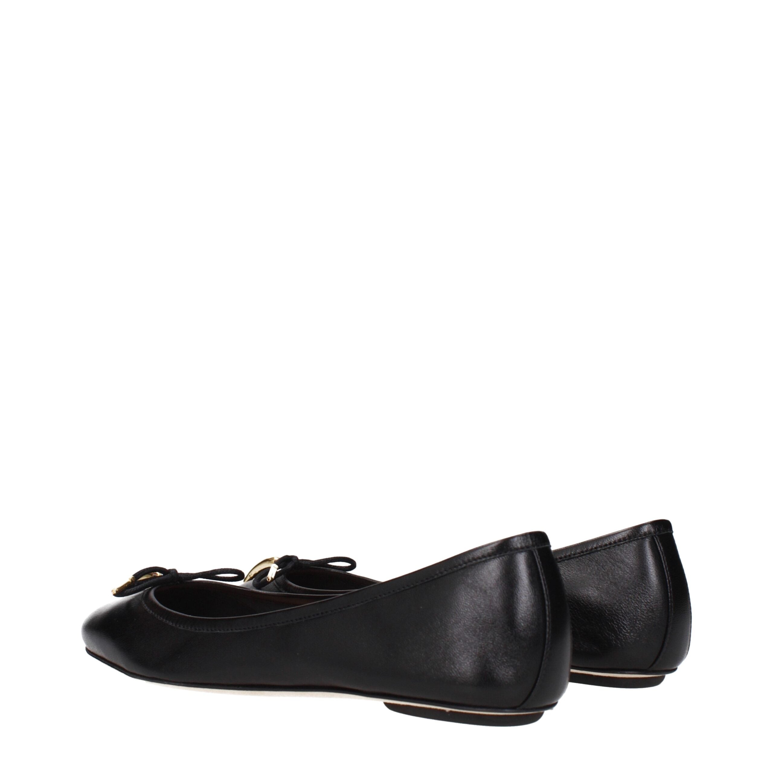 Chloé – Black Leather Ballet Flats