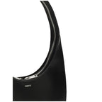 Coperni – Soft Swipe Double Gusset Bag in Black Leather