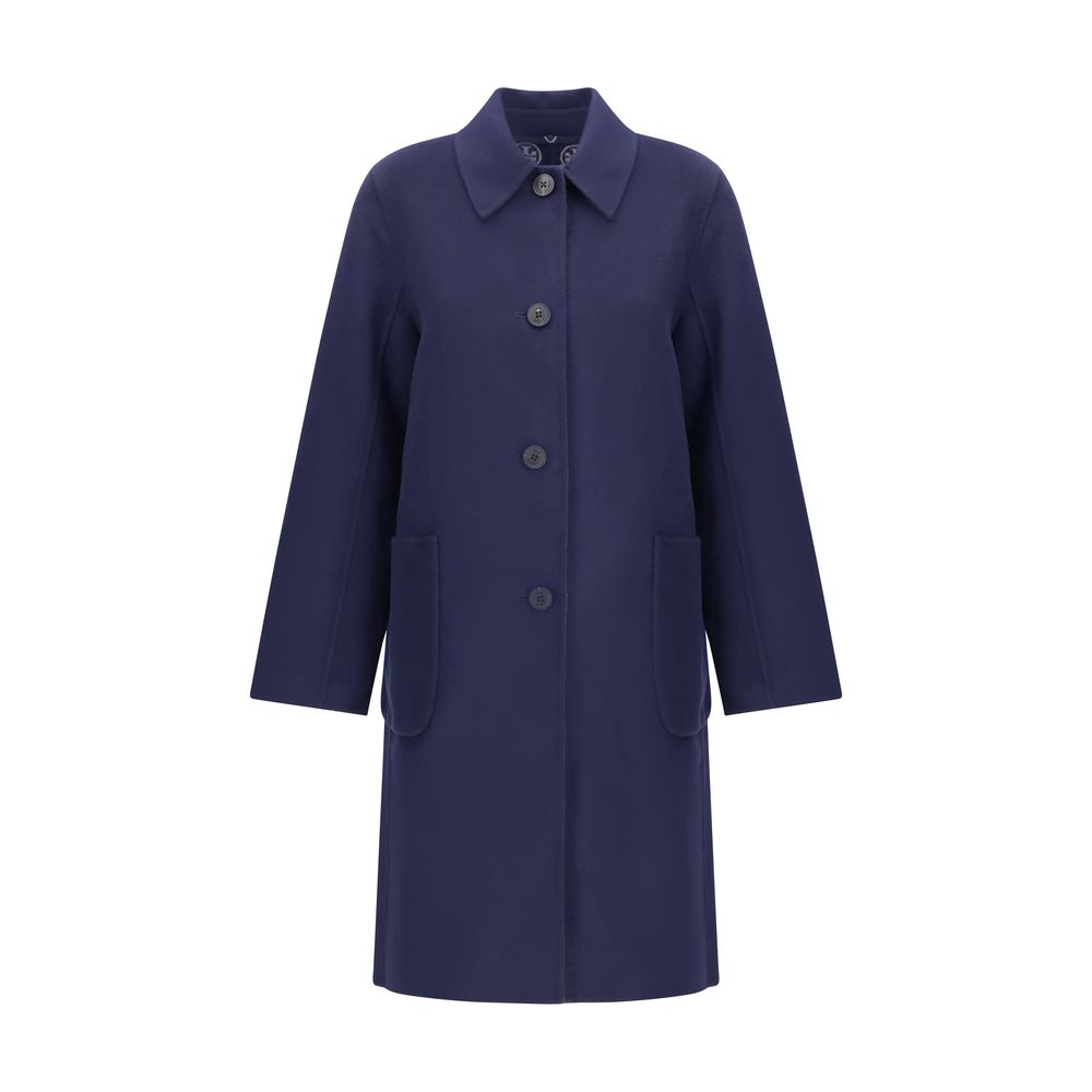 Tory Burch - Blue Wool Coat