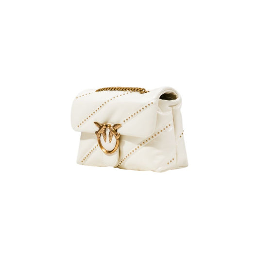 PINKO – Love Puff Mini Quilted Shoulder Bag in White