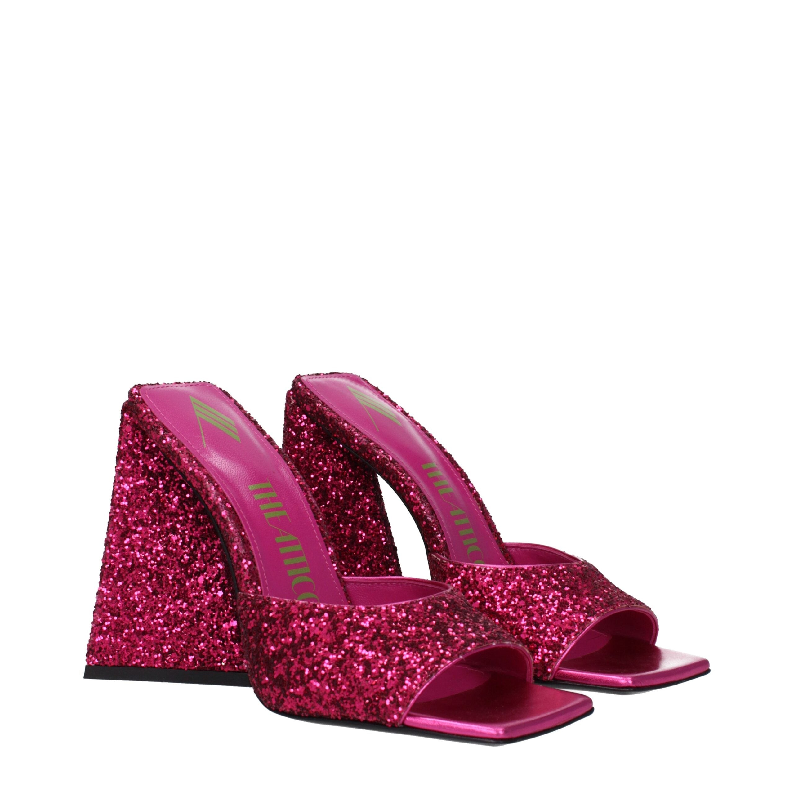 The Attico - Pink Plastic Platforms
