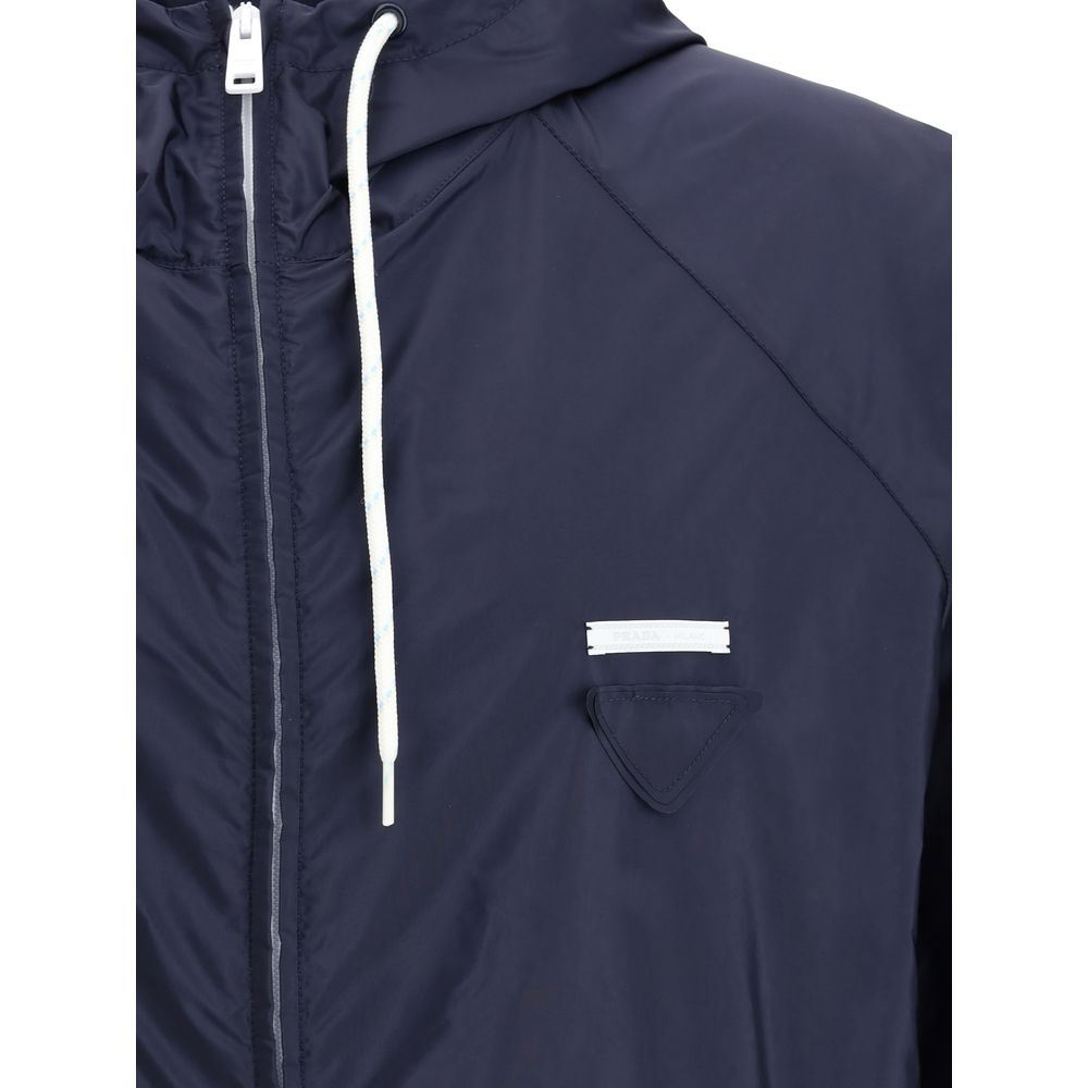 Prada - Blue Recycled Polyamide Shell Jacket