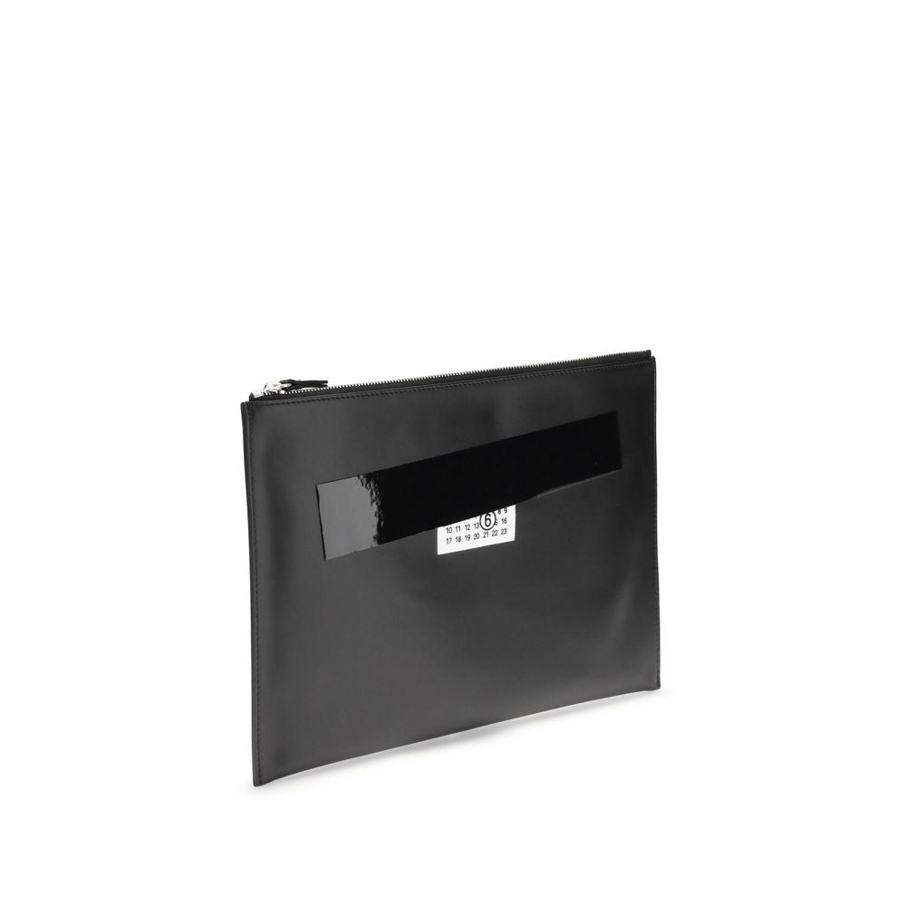 MM6 Maison Margiela – Black Leather Handbag