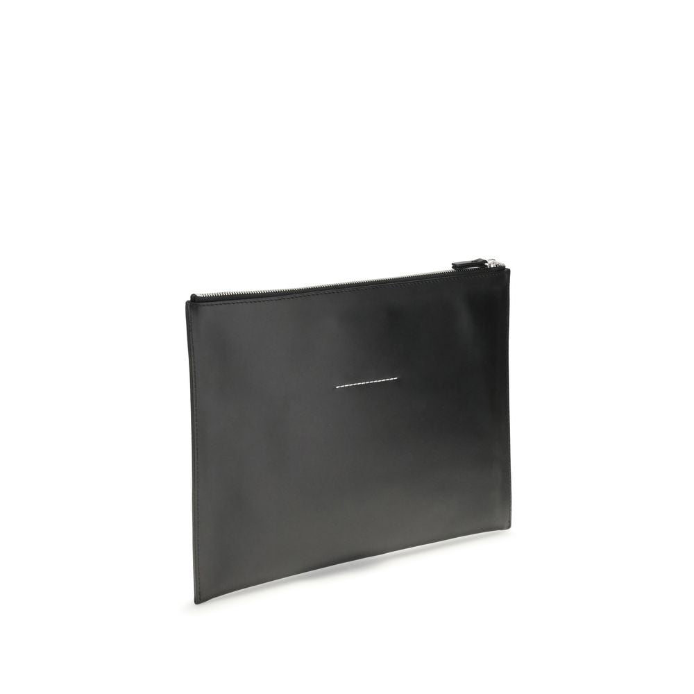 MM6 Maison Margiela – Black Leather Handbag