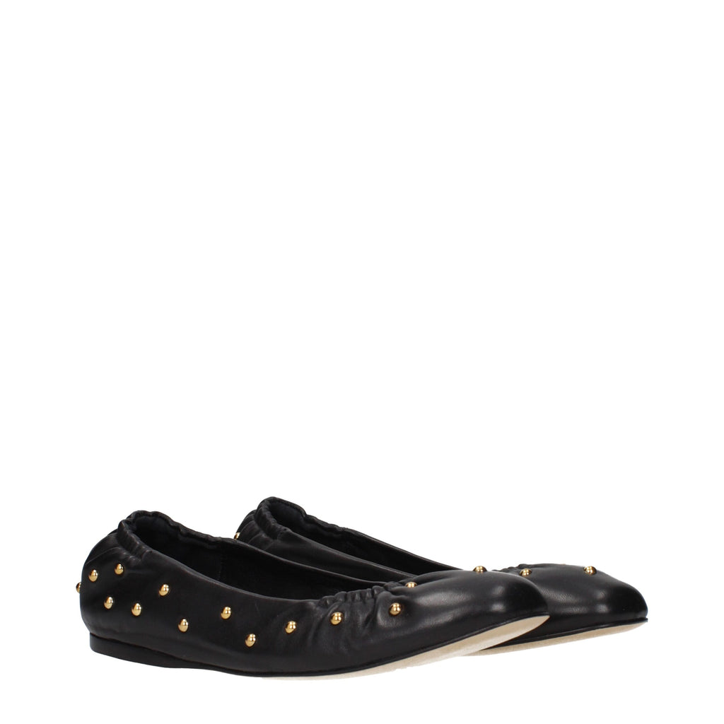 Chloé – Black Leather Ballet Flats