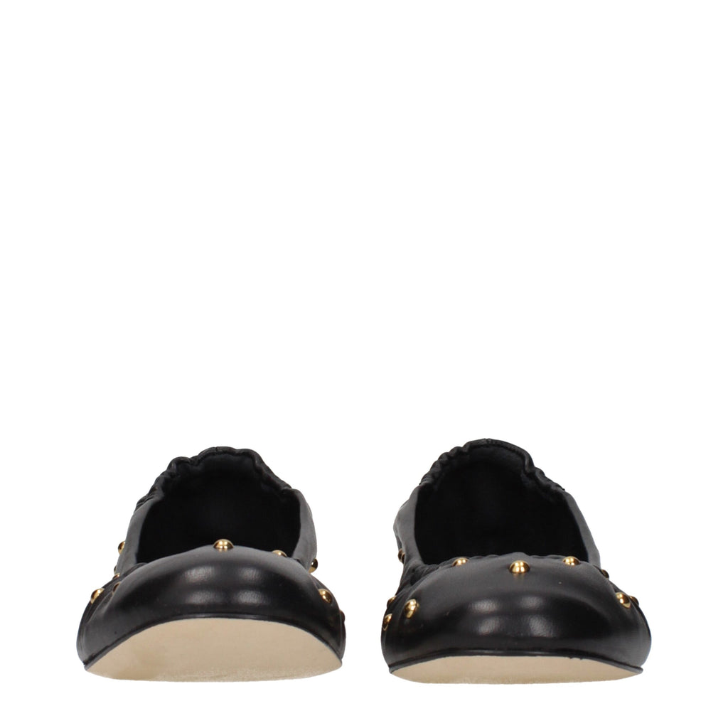 Chloé – Black Leather Ballet Flats