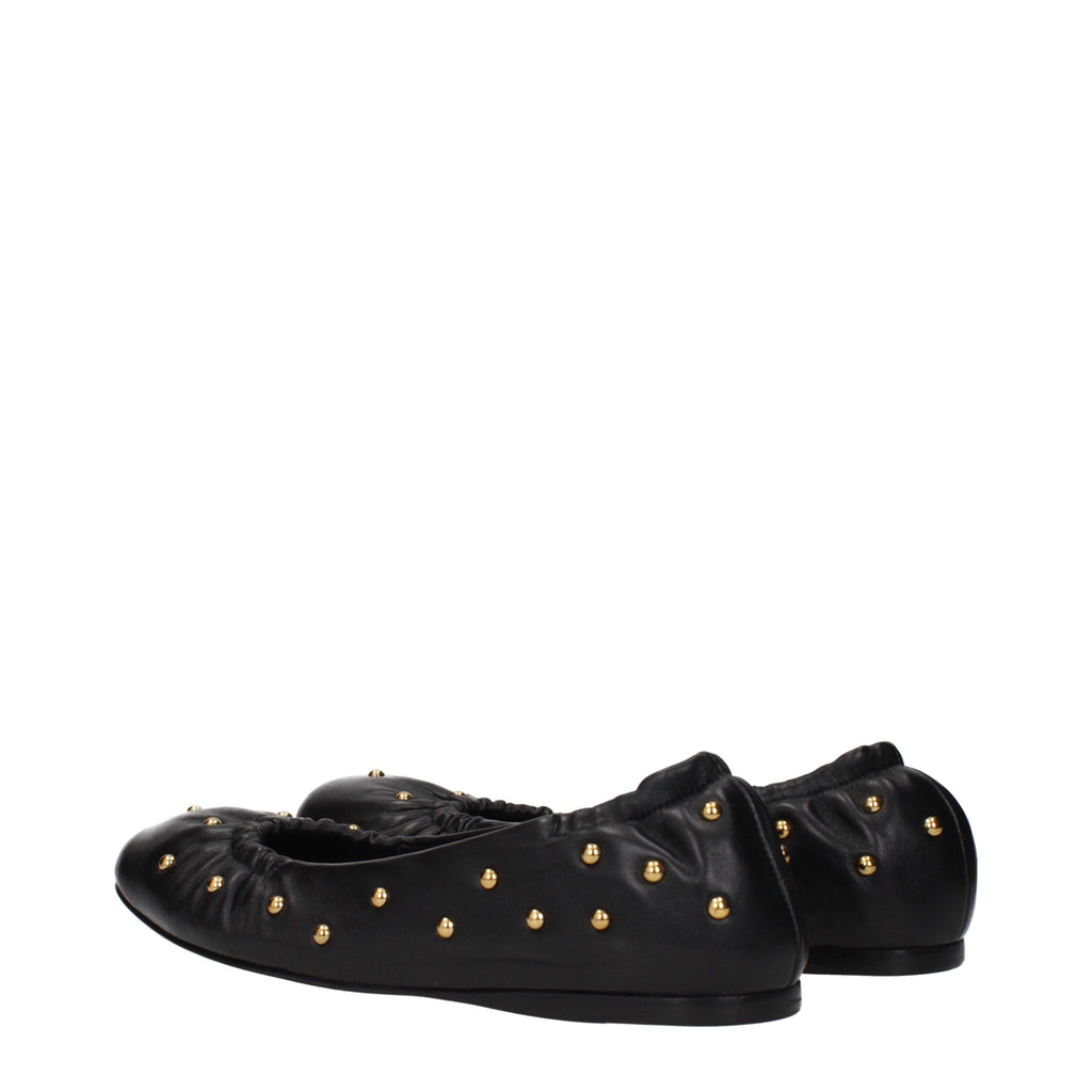 Chloé – Black Leather Ballet Flats