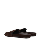 Jacquemus – Brown Suede Slippers Sandals