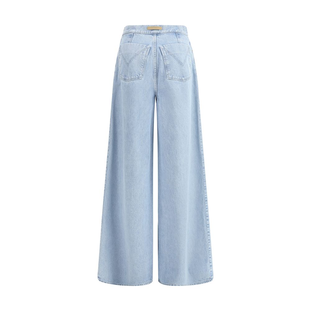 Max Mara - Light Blue Cotton Jeans Denim