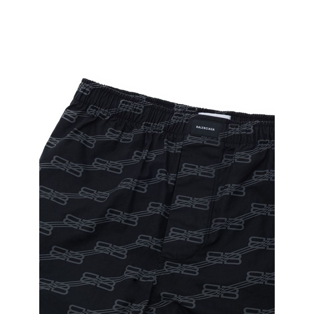 Balenciaga - Black Cotton Bermuda Shorts