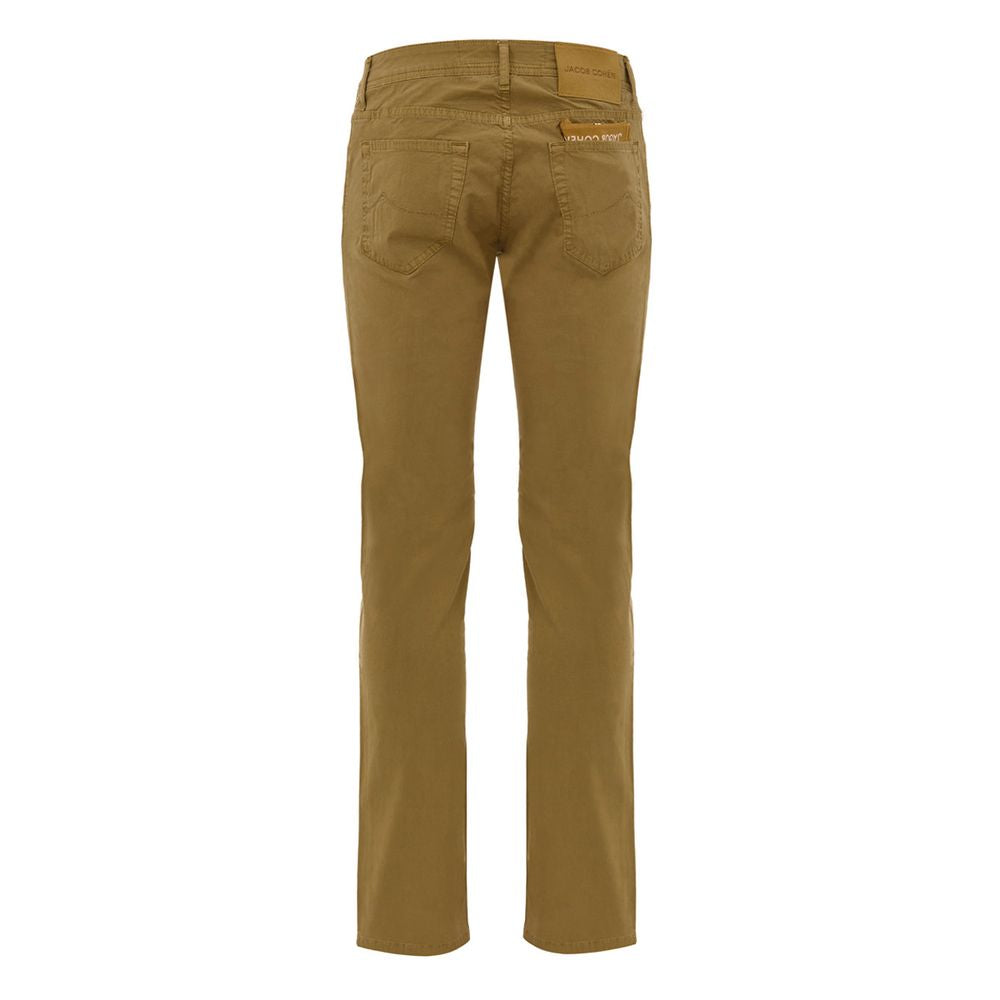 Jacob Cohen - Yellow Cotton Skinny Pants