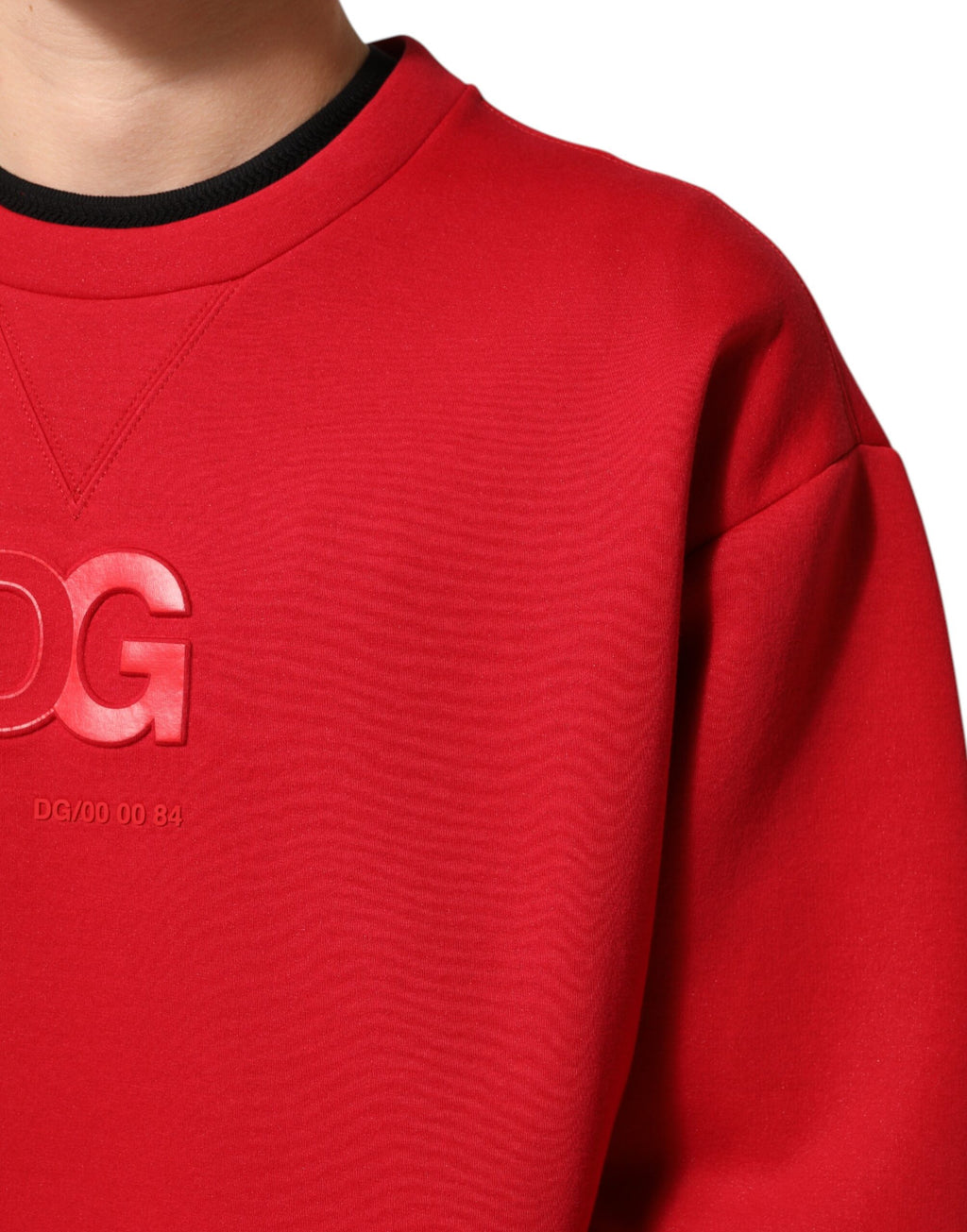 Dolce & Gabbana - Red DG Logo Crew Neck Men Sweatshirt Sweater