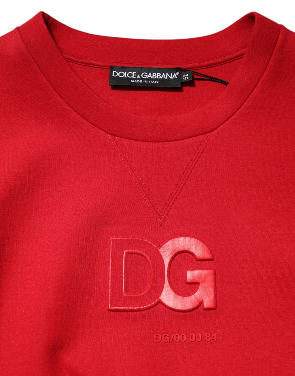 Dolce & Gabbana - Red DG Logo Crew Neck Men Sweatshirt Sweater