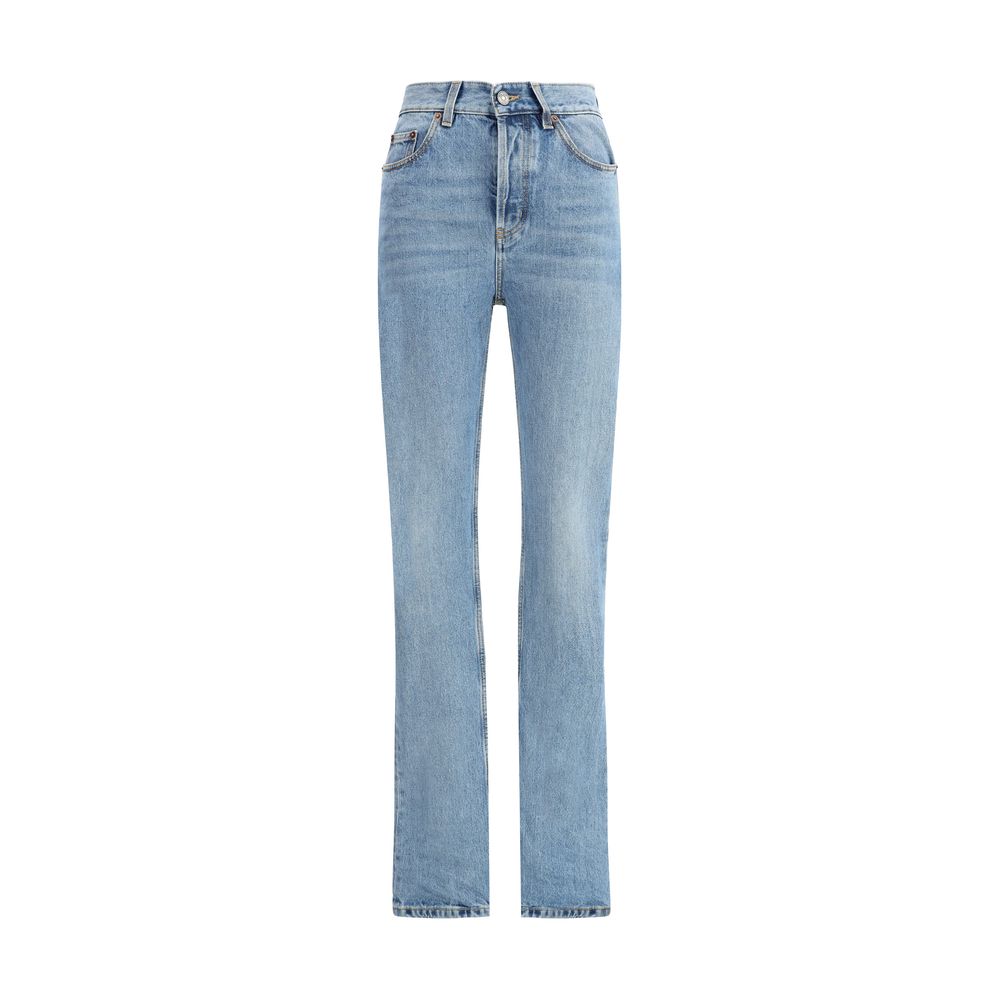 Saint Laurent - Light Blue Cotton Slim Fit Jeans