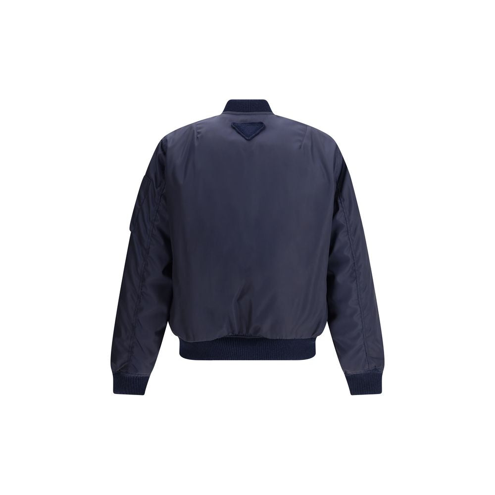 Prada - Blue Recycled Polyamide Bomber
