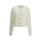 Jacquemus White Merino Wool Cardigan