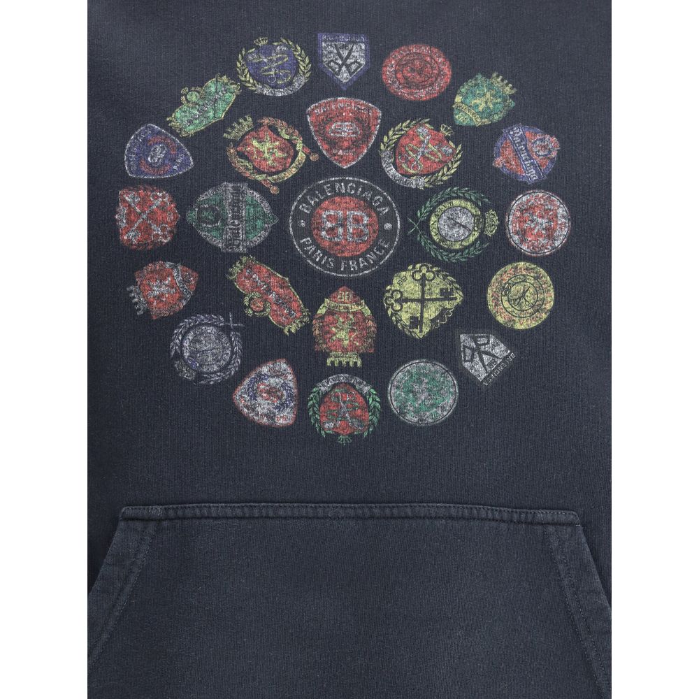 Balenciaga - Black Cotton Sweatshirt