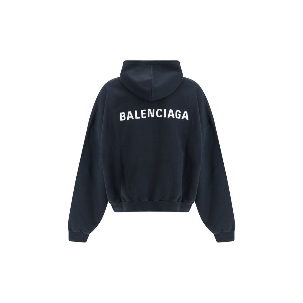 Balenciaga - Black Cotton Sweatshirt