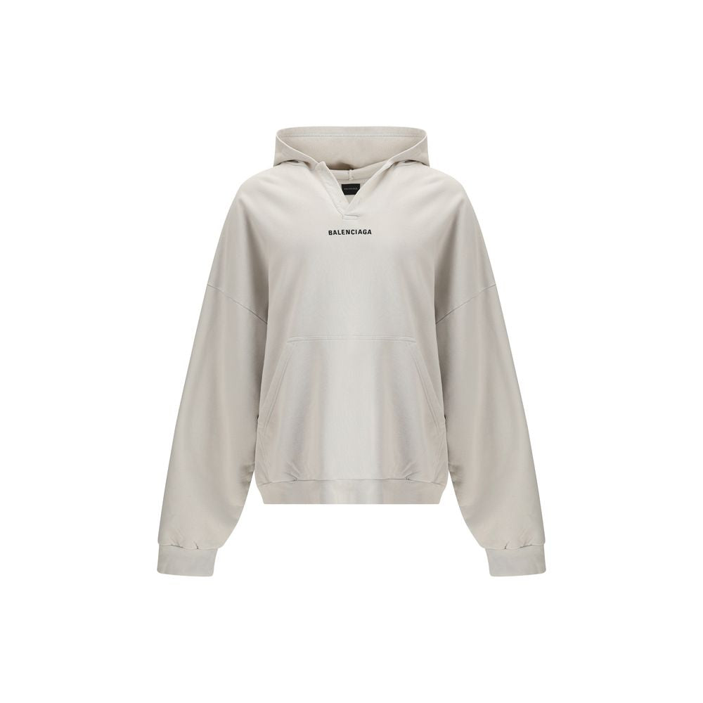 Balenciaga - White Cotton Sweatshirt