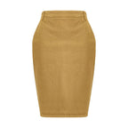 Saint Laurent - Beige Denim Skirt