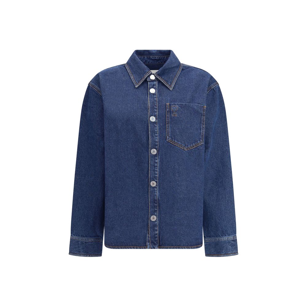 Ami Paris - Blue Cotton Denim Jacket