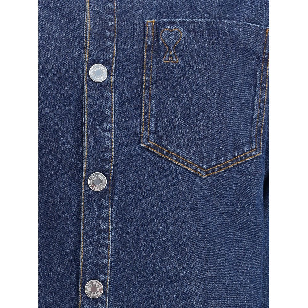 Ami Paris - Blue Cotton Denim Jacket
