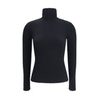 Max Mara - Black Wool Long Sleeve T-Shirt