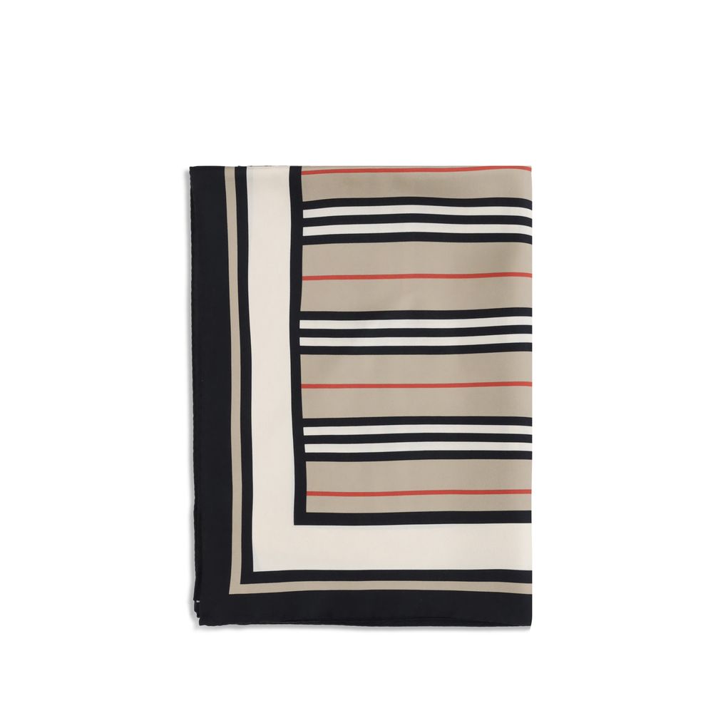 Burberry - Beige Silk Scarf