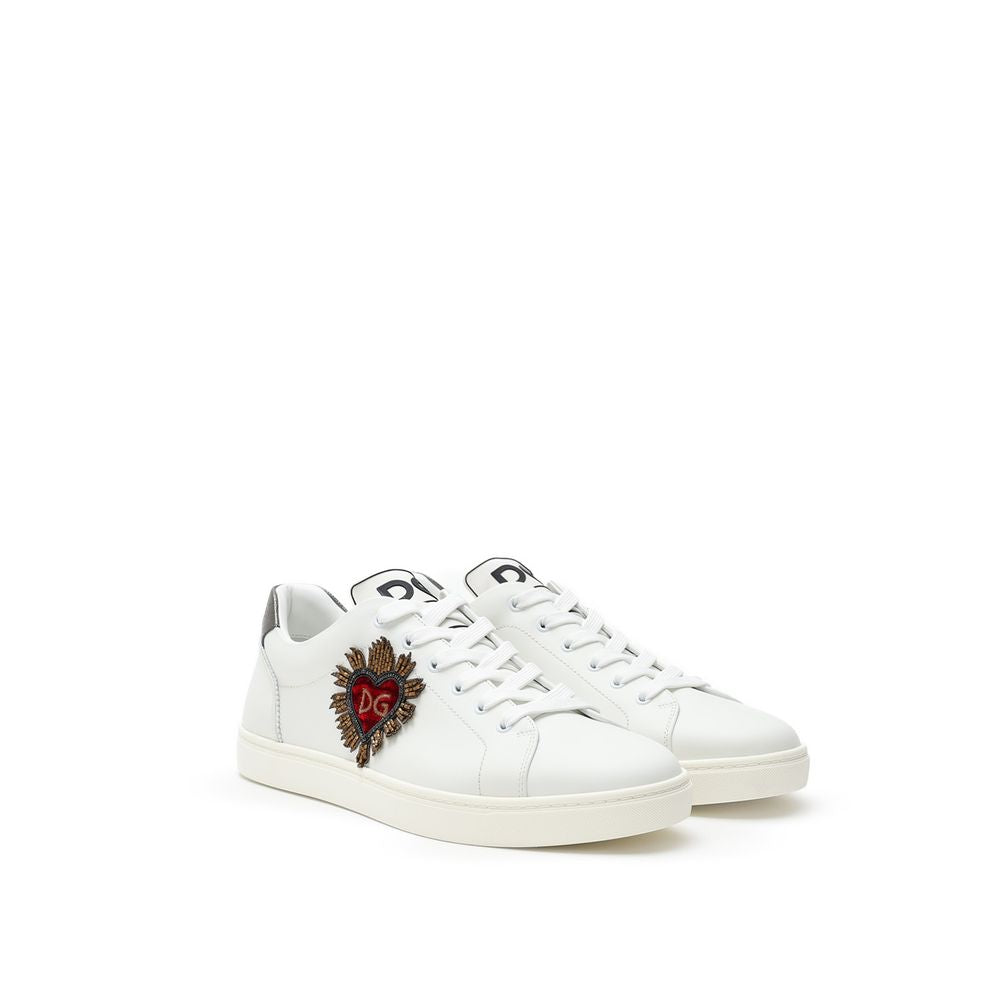 Dolce & Gabbana - White Leather Sneaker
