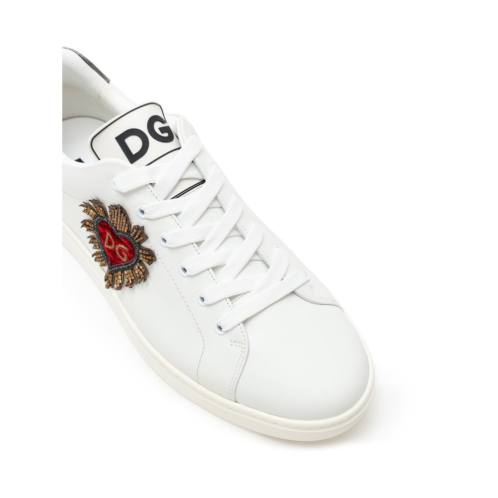 Dolce & Gabbana - White Leather Sneaker